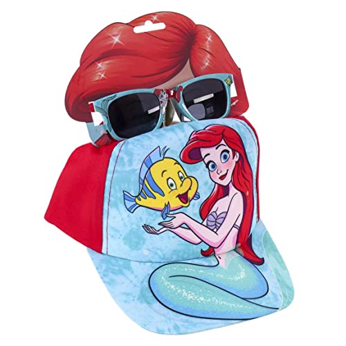 CERDÁ LIFE'S LITTLE MOMENTS Czapka z daszkiem Unisex Okulary przeciwsłoneczne Princess LA Mała Syrenka, Wielobarwny, Rozmiar Uniwersalny, Wielobarwny, rozmiar uniwersalny