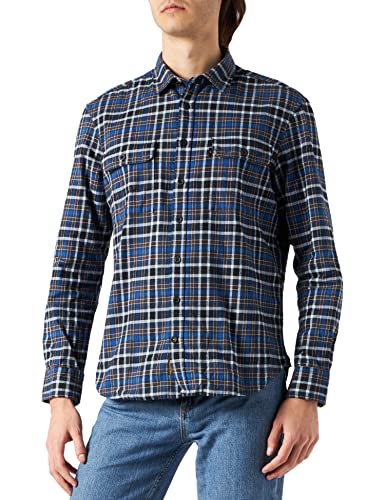 camel active Koszula męska, Kwarcowy niebieski, XXL