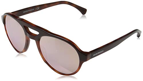 Ray-Ban okulary przeciwsłoneczne męskie, Wielokolorowy (Bordeaux On Honey Havana), 54