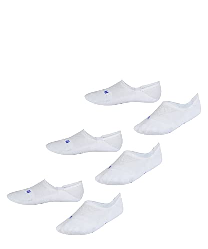 FALKE Uniseks - dzieci Stopki Cool Kick Invisible 3-Pack K IN Miękki, Oddchający, Szybkoschnący niewidoczne jednokolorowe 3 Pak, Biały (White 2000), 27-30 (3-6 lata)