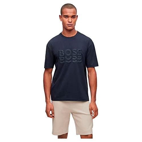 BOSS T-shirt męski, ciemnoniebieski, XXL