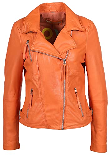 Freaky Nation Damska kurtka skórzana New Biker Princess, melon, XS, Melon, XS