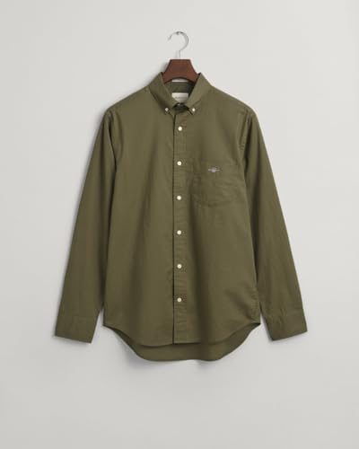GANT Koszula męska Reg Poplin, Juniper Green, M