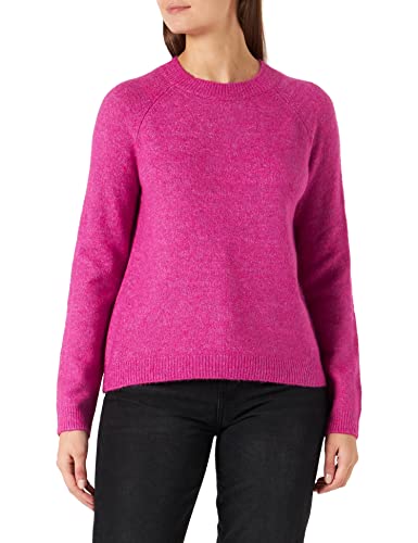 PIECES Damski sweter PCJULIANA LS O-Neck Knit NOOS BC, różowy, fioletowy, XS