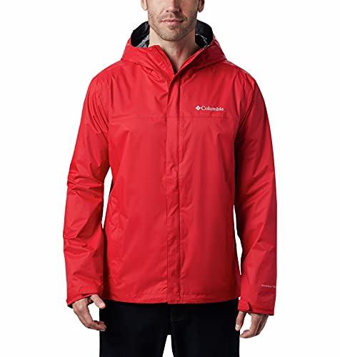 Columbia Męska kurtka przeciwdeszczowa Ii, Czerwony (Mountain red), XXL