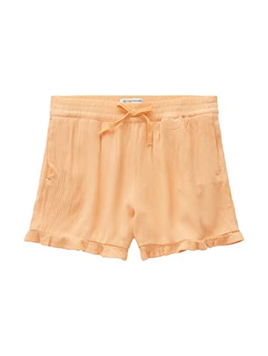 TOM TAILOR Dziewczęta Szorty z falbankami 1031846, 29564 - Light Apricot Orange, 92