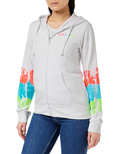Champion Damska bluza z kapturem Legacy Color Ground Powerblend z małym logo na zamek błyskawiczny, biała, M