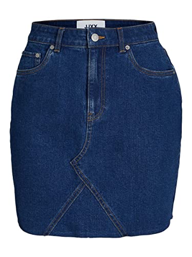 JACK & JONES Women's JJXX JXHAZEL Krótka spódnica HW RH AKM LN Rock, średni niebieski denim/szczegóły: AKM2, XL