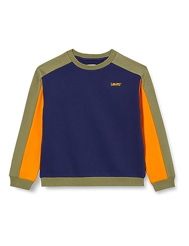 Levi's Chłopięca bluza z logo Lvb Colorblock Crew 8ej199, Ocean Cavern, 6 lat