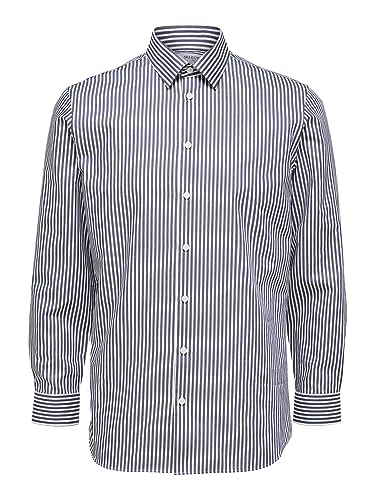 SELECTED HOMME BLACK Męska koszula Slhslimethan Ls Classic B Noos, Ciemne sapphire/paski: paski, L