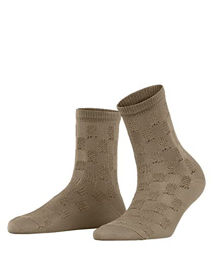 FALKE Kobiety Krótkie skarpety Purity W SSO Wiskoza z wzorem 1 Para, Brązowy (Camel 5038), 35-38