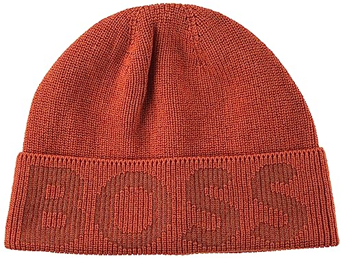BOSS Czapka męska Lamico Beanie, Dark Orange801, jeden rozmiar