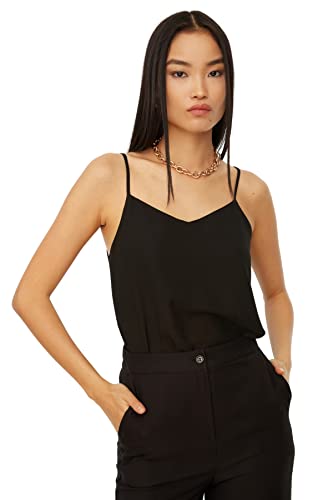 TRENDYOL Damska koszula Seasonal Fashion, czarny, 36