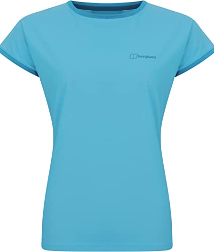 Berghaus Nesna Short Sleeve Wicking Crew Baselayer T-Shirt Damski, Zatoka Navagio/Port Morski, 8