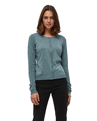 Minus Sweter damski New Laura Cardigan, Blue Zen Melange, XXL