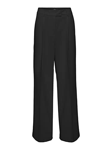 VERO MODA Spodnie damskie Vmzelda Hr Wide Pant, czarny, 38W / 32L