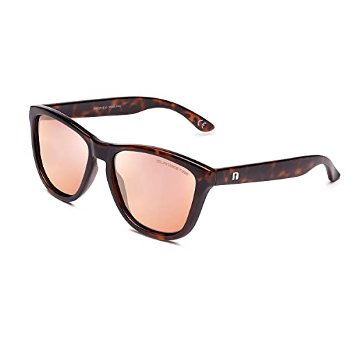 CLANDESTINE - Okulary przeciwsłoneczne dla mężczyzn i kobiet - model 8 - Nylon HD soczewki i przezroczyste oprawki TR90 - jeden rozmiar, Model Hawana - Nylon Hd Różowy, rozmiar uniwersalny