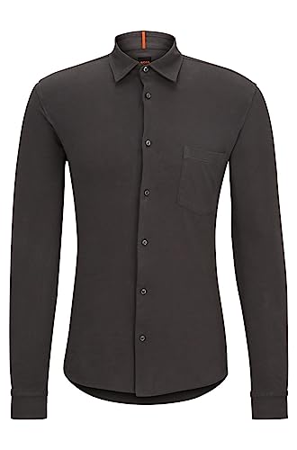 BOSS Mysoft męska koszula z bawełny dżersejowej, 2 sztuki, ciemnoszary, XL