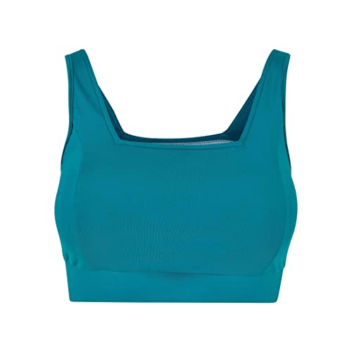 Urban Classics Damski damski biustonosz sportowy z recyklingu, kwadratowy, zielony, 3XL