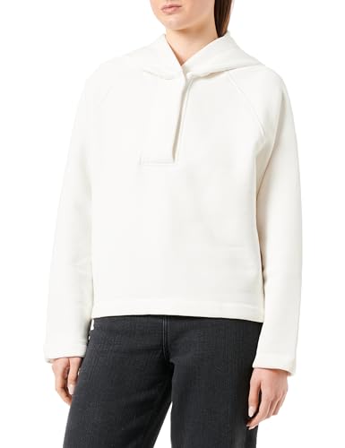 Koton Damska bluza z kapturem, z długim rękawem, zamek błyskawiczny, Ecru (010), XL