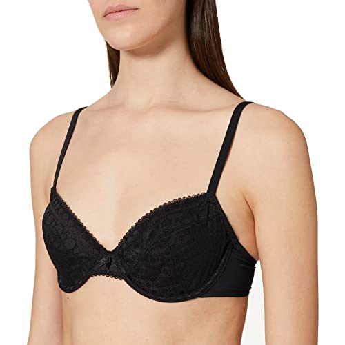 ESPRIT Damski nowoczesny biustonosz z koronką Par z fiszbinami, 001, 85C