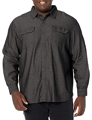 Wrangler Authentics Męska koszula z długim rękawem Authentics Classic Woven, Czarny denim, S