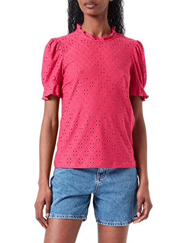 VIKAWA S/S Flounce TOP/SU - NOOS, różowy, L