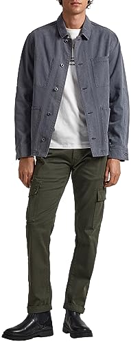 Pepe Jeans Spodnie męskie Sean, Zielony (oliwkowy), 32W / 32L