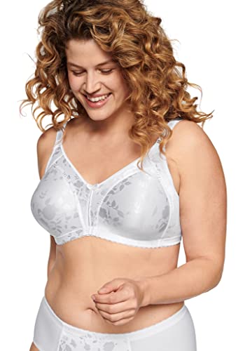 Naturana Minimizer miękki biustonosz z błyszczącym wzorem 5162, biały, 75D