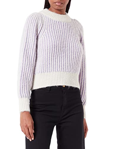 bestseller a/s Damski sweter VMJULIETTE LS O-Neck Blouse GA Boo Pulower, brzoza/paski: W Viola, S