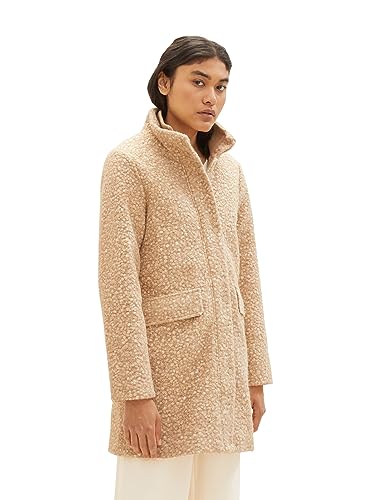 TOM TAILOR Denim Płaszcz damski, 33807 - jasny piasek, beżowy melanż, L