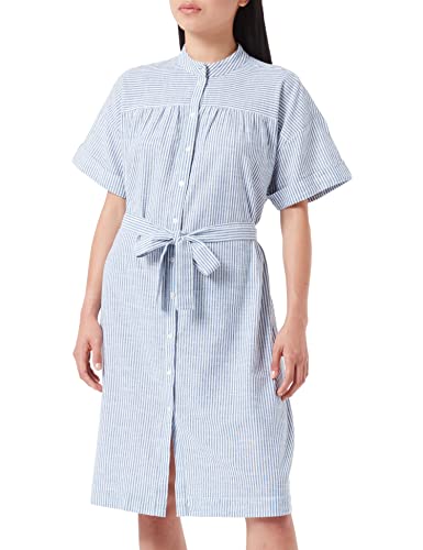 VERO MODA Damska koszulka Vmjily Ss Abk WVN Casual Dress, Głębokie ultramaryny/paski: śnieżnobiały, S