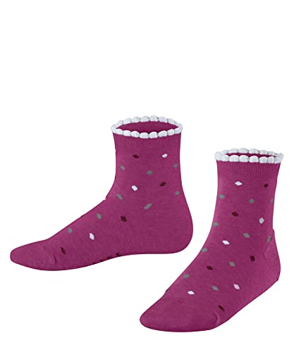 FALKE Uniseks - dzieci Krótkie skarpety Multidot K SSO Zrównoważona Bawełna z wzorem 1 Para, Różowy (Gloss 8550), 19-22 (1-2 lata)