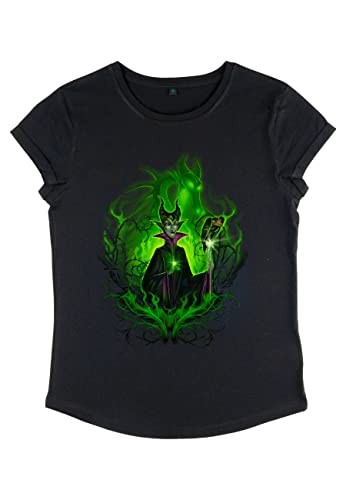 Disney Koszulka damska z krótkim rękawem Sleeping Beauty-Dark Fairy, czarny, XL