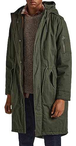 Pepe Jeans Parka męska Bowie, Zielony (oliwkowy), S