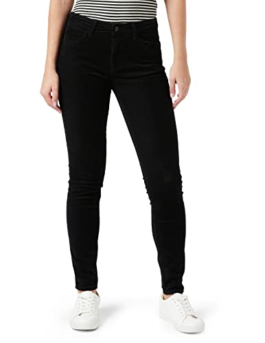 Wrangler Damskie spodnie Skinny Corduroy, czarny (czarny), 25W x 32L