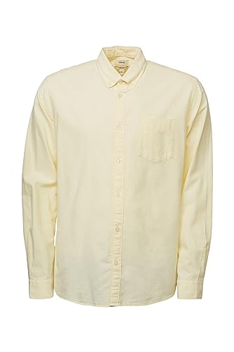 ESPRIT Męska koszula z kołnierzem button-down, 770 / pastelowy żółty, M