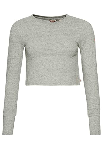 Superdry Koszulka damska z długim rękawem, Athletic Grey Marl, 38