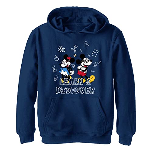 Disney Chłopięca bluza z kapturem, granatowa Heather, L, granatowy Heather, L