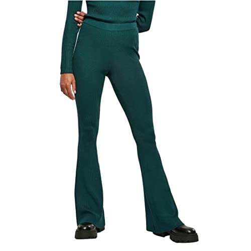 Urban Classics Legginsy damskie z dzianiny prążkowane spodnie do jogi, Jaspis, XL
