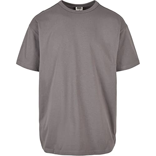 Urban Classics Męski T-shirt z bawełny ekologicznej dla mężczyzn, Organic Basic Tee dostępny w wielu kolorach, rozmiary S - 5XL, asfaltowy, S