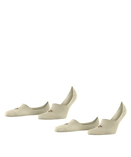 Burlington Mężczyźni Stopki Everyday 2-Pack M IN Bawełna niewidoczne jednokolorowe 2 Pak, Beżowy (Gravel 4840), 43-44