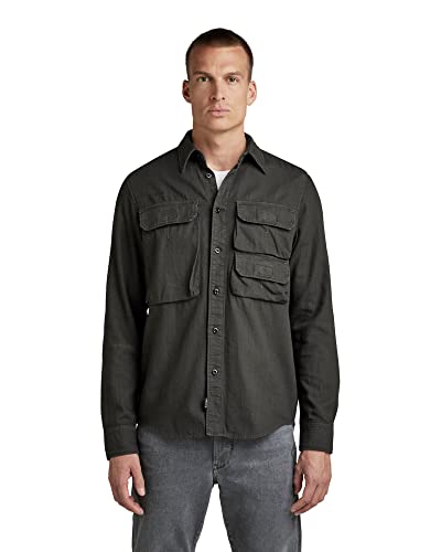 G-STAR RAW Męska koszula Container Pocket Regular, Szary (Cloack Gd D22317-7647-c784), XXL