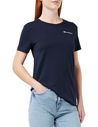 Champion Damska koszulka American Classics Small Script z logo, niebieski morski, L