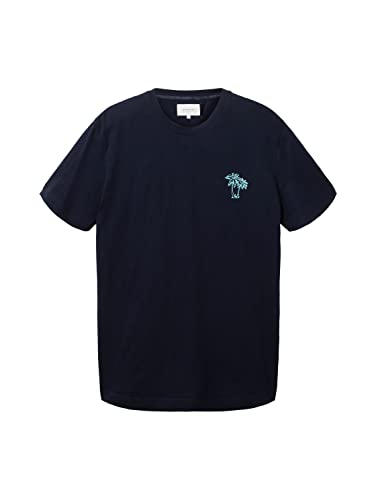 TOM TAILOR Koszulka męska 1036374, 10668-Sky Captain Blue, XXL, 10668 - Sky Captain Blue, XXL