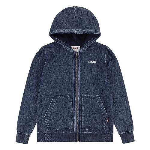 Levi's Chłopięca bluza z kapturem z logo Lvb Indigo z zamkiem błyskawicznym 9ej188, Out of the Blue, 16 Lat