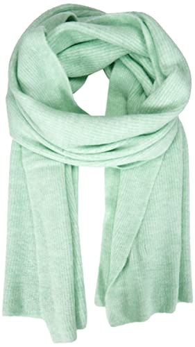VERO MODA Vmlefile Long Rib Scarf Noos szalik damski, Mist Green/Szczegóły: Melange, jeden rozmiar