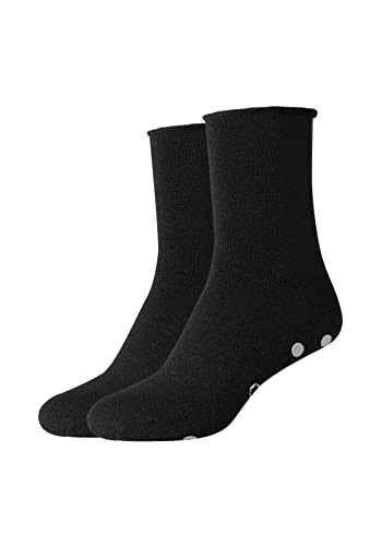 Camano Unisex Online warm-up skarpetki z tworzywa ABS, 2 sztuki, czarne, 35/38, czarny