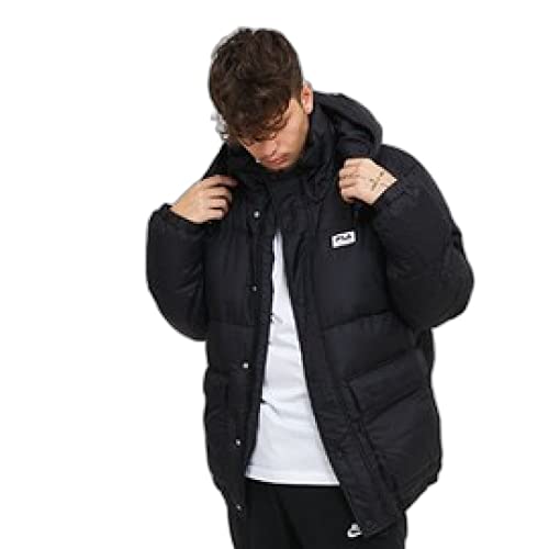 FILA Kurtka męska Tirebolu Oversized Puff Jacket Padded, Moonless Night, M