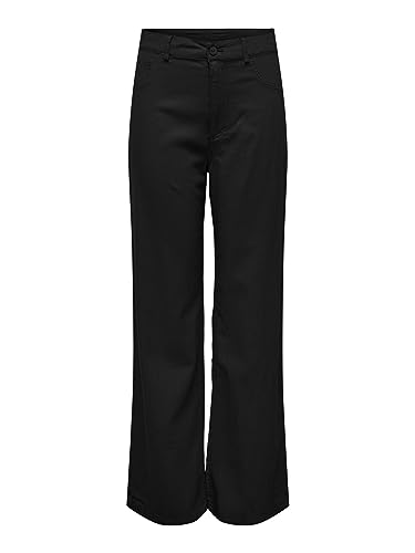 ONLY Spodnie damskie z wysokim stanem, czarny, (XXL) W / 34L